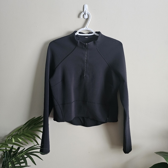 lululemon athletica Tops - Lululemon Quarter Zip black pull over